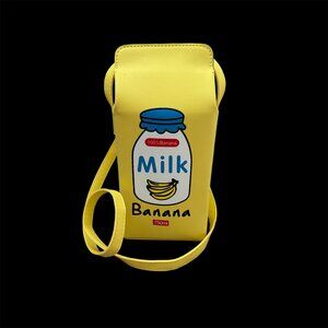 Milk carton shoulder crossbody bag